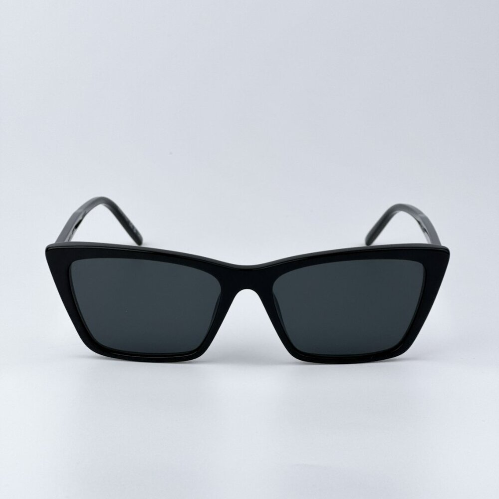 Saint Laurent Women BRAND NEW Sunglasses Black Cat Eye SL737 MICA THIN 001
